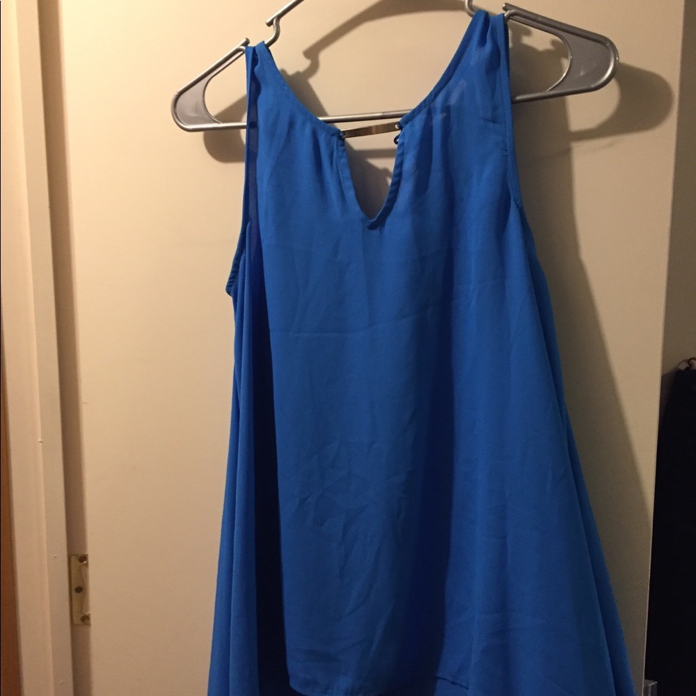 Blue tank